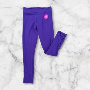 Children’s Place Vibrant Purple Kids Leggings with Braided detail